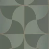 green retro wallpaper from casadeco