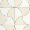 neutral retro wallpaper from casadeco