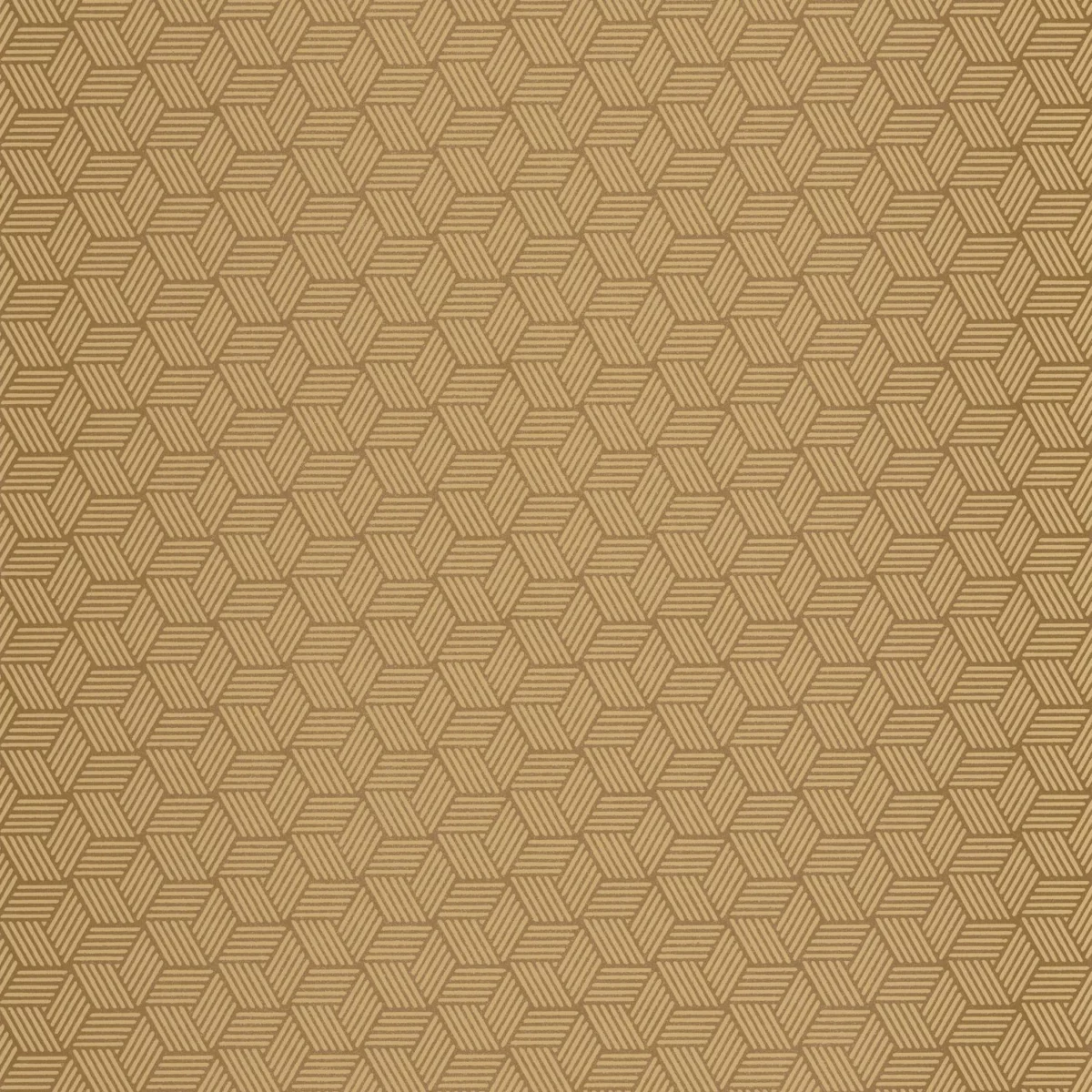 Connexions Wallpaper - Caramel by yellow geometric wallpaper from casadeco