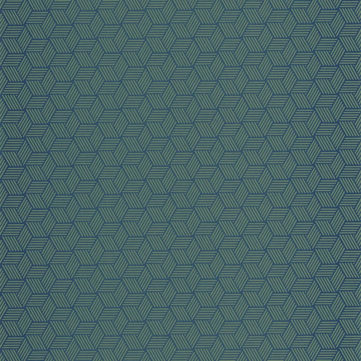 Connexions Wallpaper - Vert Canopee by blue geometric wallpaper from casadeco
