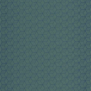 blue geometric wallpaper from casadeco