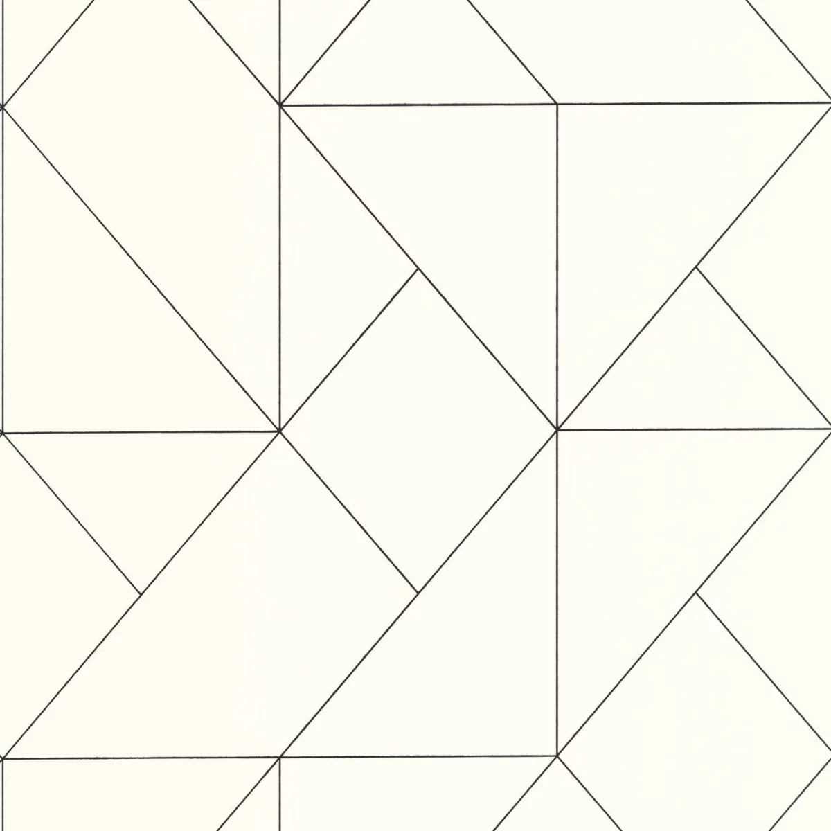 white geometric wallpaper from casadeco