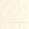 white geometric wallpaper from casadeco