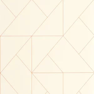 white geometric wallpaper from casadeco