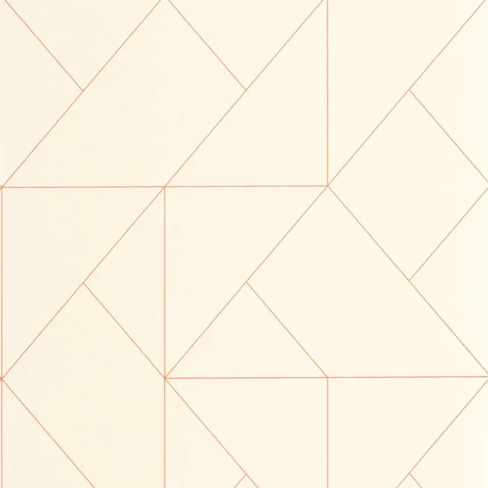 Subtilite Wallpaper - Beige / Terracotta fabric swatch ALMI89952323