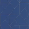 blue geometric wallpaper from casadeco