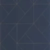 blue geometric wallpaper from casadeco
