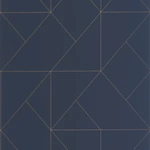 blue geometric wallpaper from casadeco