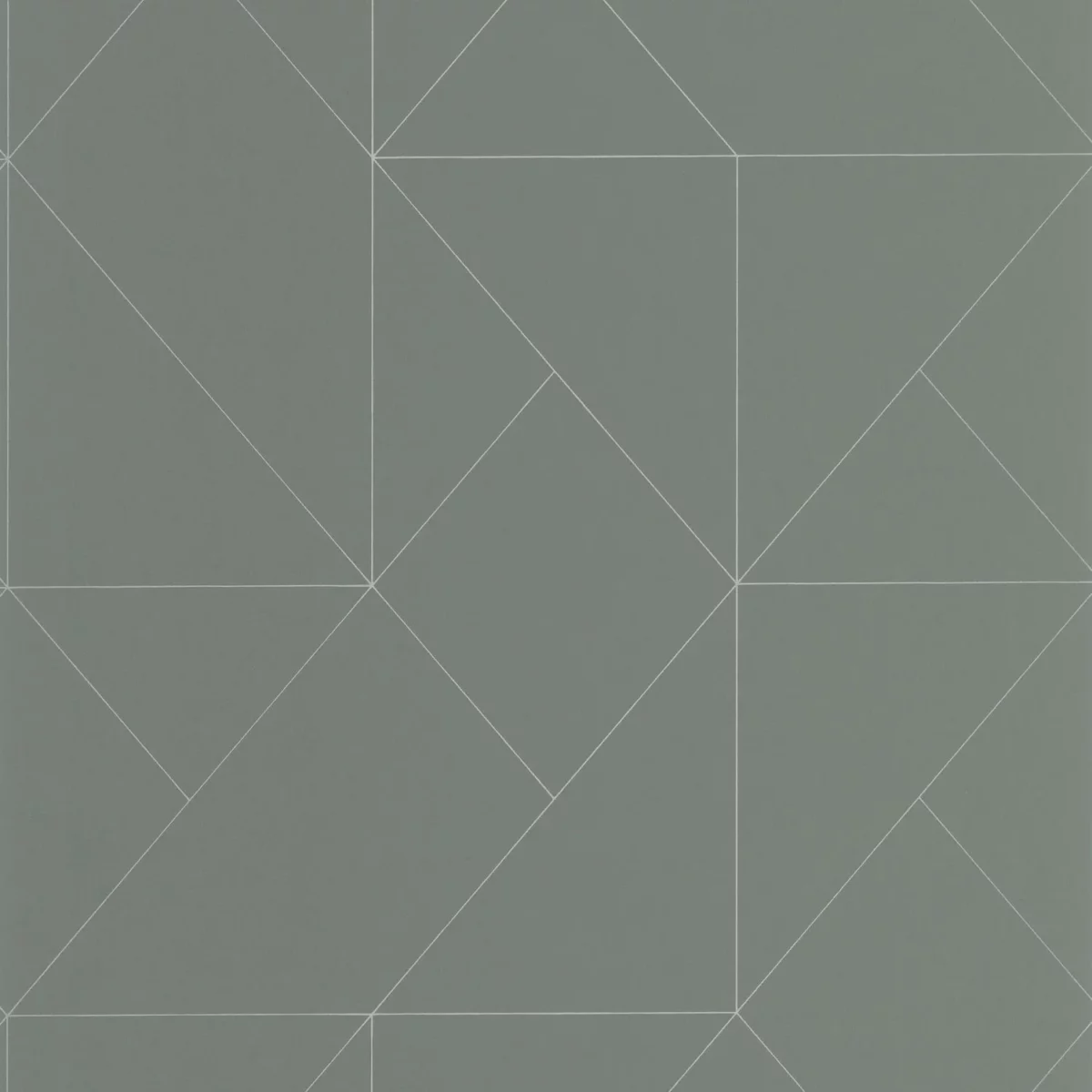 Subtilite Wallpaper - Vert Kaki by green geometric wallpaper from casadeco