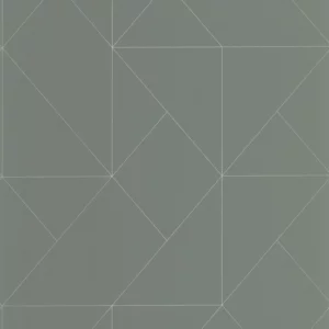 green geometric wallpaper from casadeco