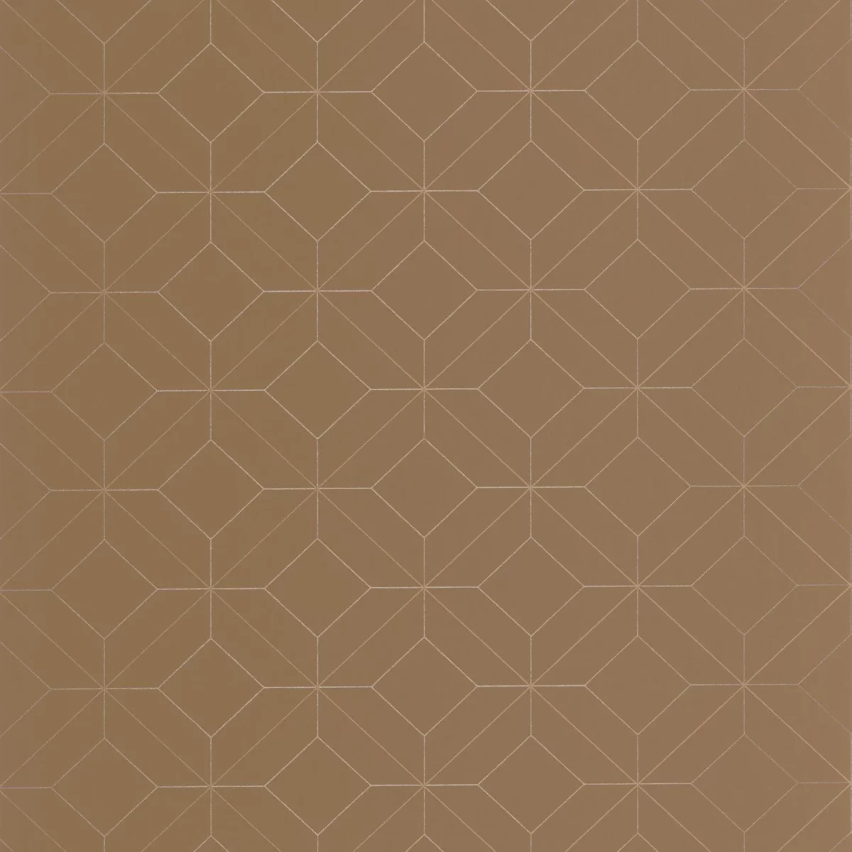 brown geometric wallpaper from casadeco
