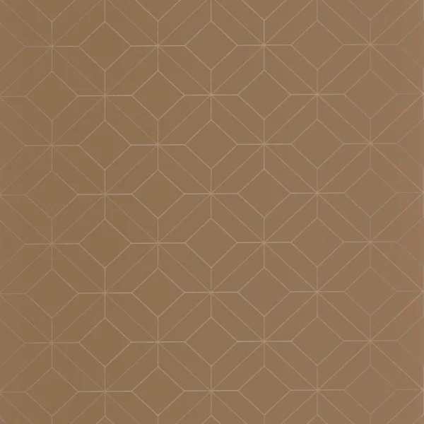 Precision Wallpaper - Chamois by brown geometric wallpaper from casadeco