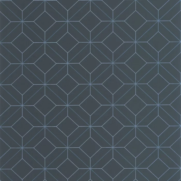 Precision Wallpaper - Bleu Marine fabric swatch ALMI89966666
