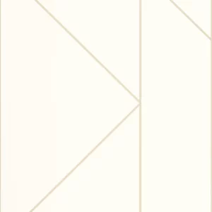 white geometric wallpaper from casadeco