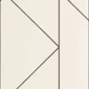 white geometric wallpaper from casadeco