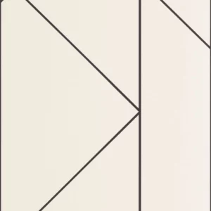 white geometric wallpaper from casadeco