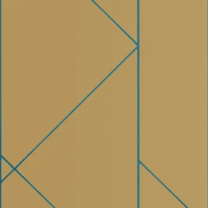 blue geometric wallpaper from casadeco
