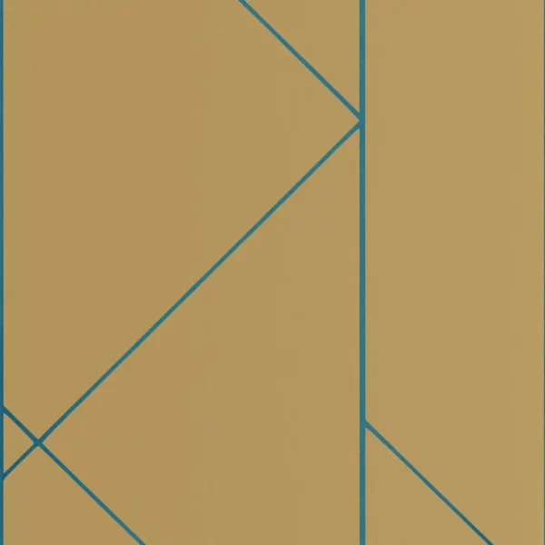 blue geometric wallpaper from casadeco
