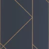 blue geometric wallpaper from casadeco