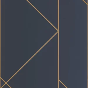 blue geometric wallpaper from casadeco