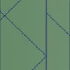 green geometric wallpaper from casadeco