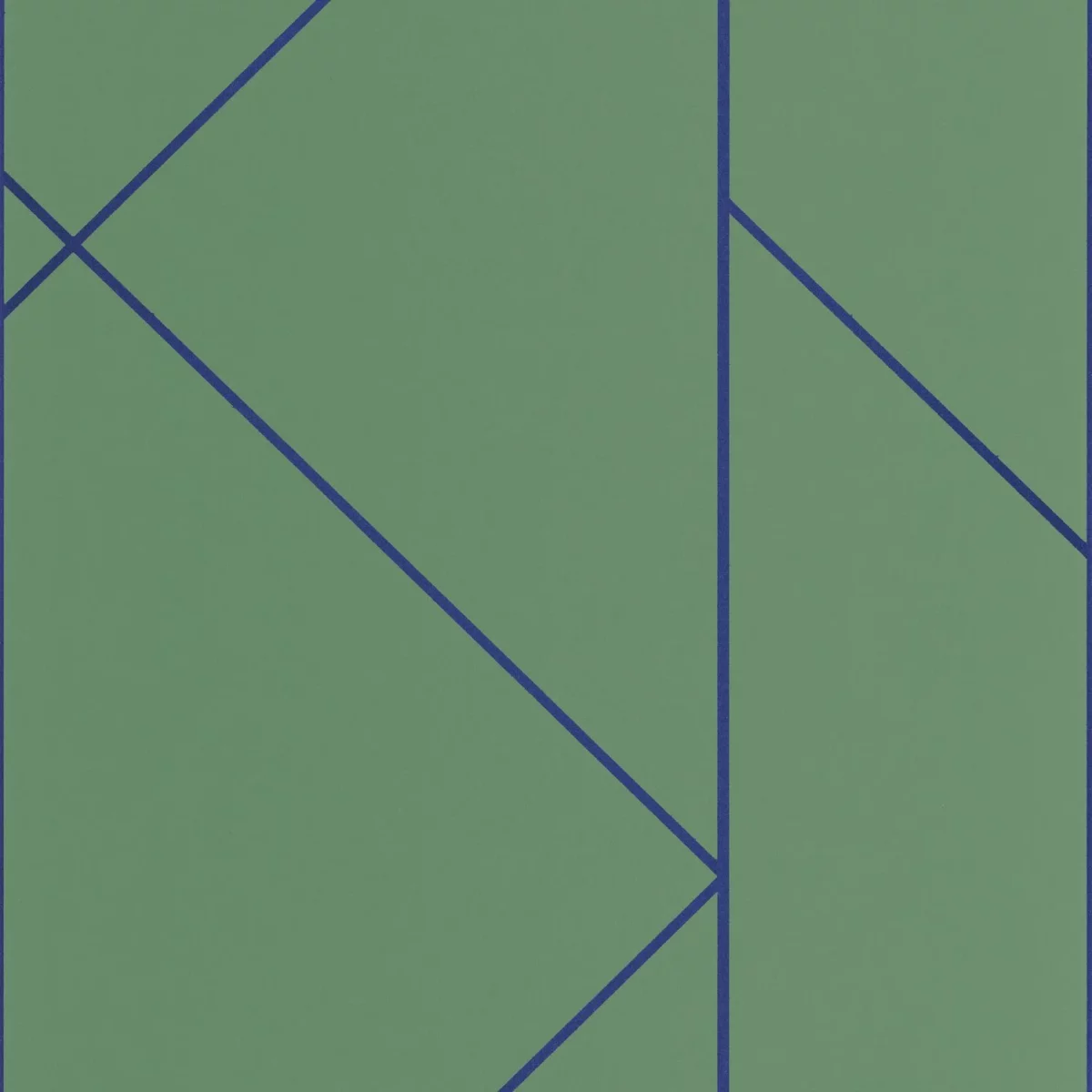 green geometric wallpaper from casadeco