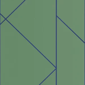green geometric wallpaper from casadeco