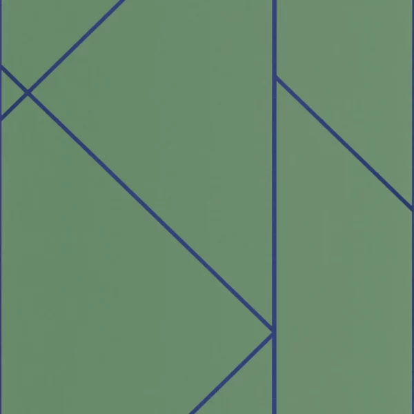 Pure Wallpaper - Vert Canopee by green geometric wallpaper from casadeco