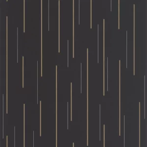 black-grey striped wallpaper from casadeco