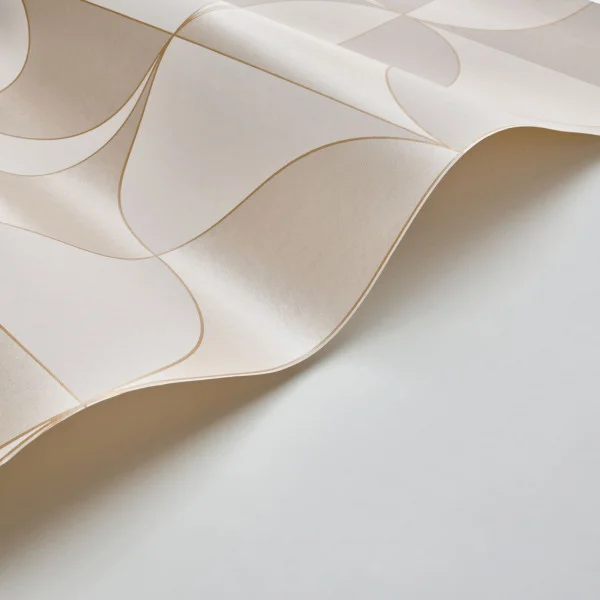 Virevolte Wallpaper - Beige Ficelle by Virevolte Wallpaper - Beige Ficelle from