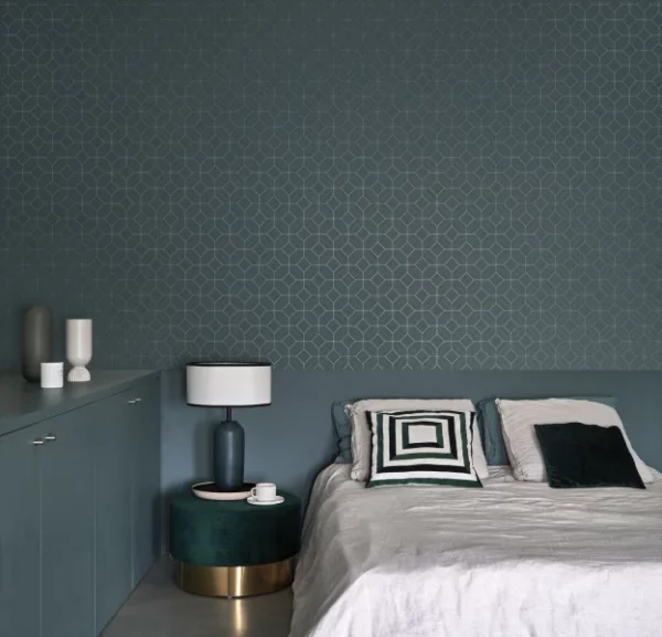Precision Wallpaper - Bleu Marine by Precision Wallpaper - Bleu Marine from