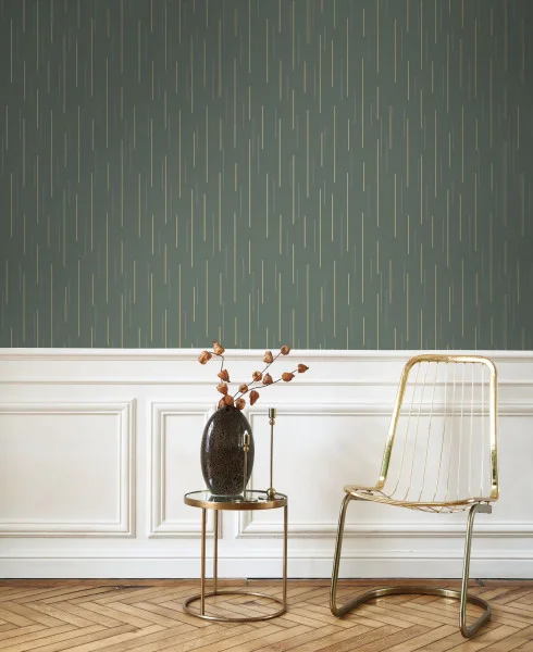 Suspension Wallpaper - Noir Fusain by Suspension Wallpaper - Noir Fusain from