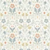 multicolour botanical wallpaper from casadeco