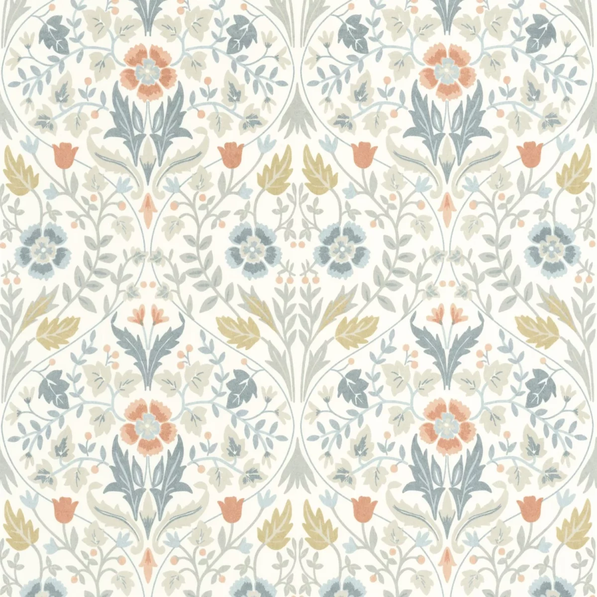 multicolour botanical wallpaper from casadeco