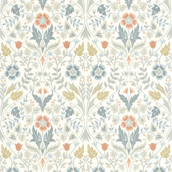 Archibald Wallpaper - Bleu Givre fabric swatch ARCR86336105
