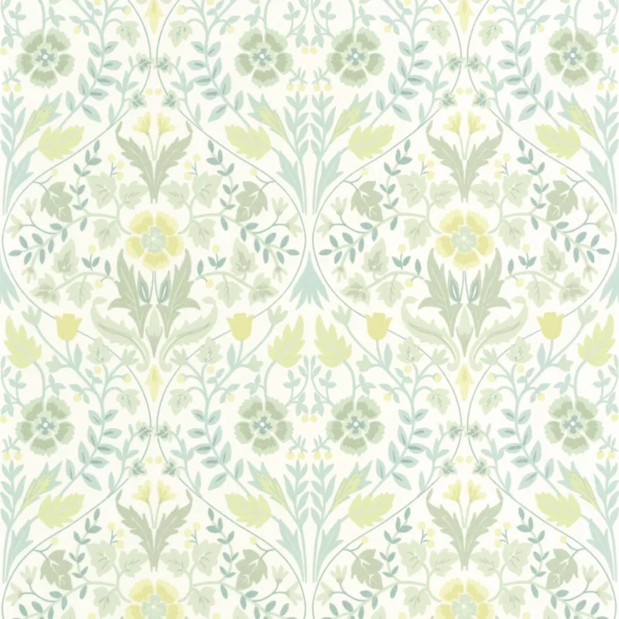 Archibald Wallpaper - Vert Amande fabric swatch ARCR86337108