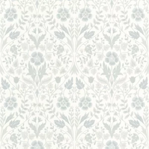 blue botanical wallpaper from casadeco