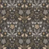 brown botanical wallpaper from casadeco