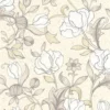 yellow botanical wallpaper from casadeco