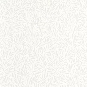 white botanical wallpaper from casadeco