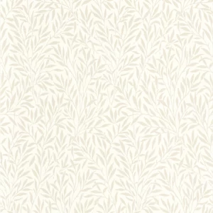 white botanical wallpaper from casadeco
