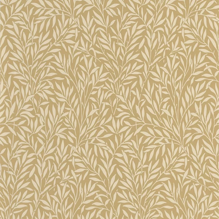 Willow Wallpaper - Beige Camel fabric swatch ARCR86351210