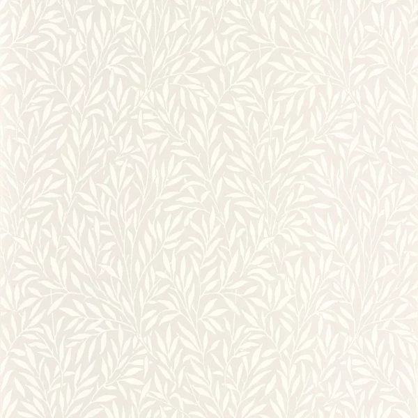 Willow Wallpaper - Grege by white botanical wallpaper from casadeco
