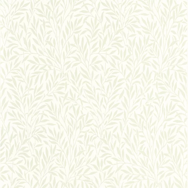 Willow Wallpaper - Vert Amande by green botanical wallpaper from casadeco