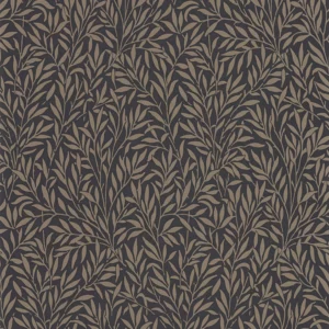 brown botanical wallpaper from casadeco