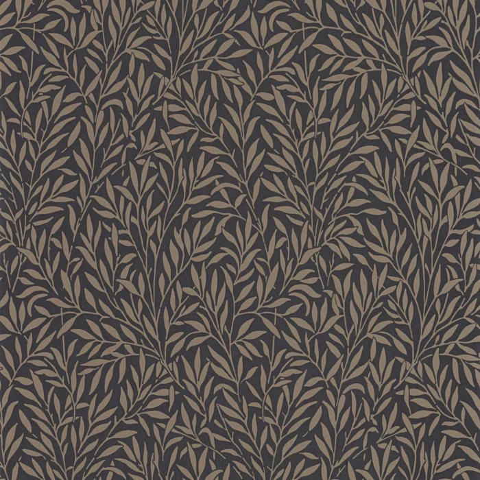 Willow Wallpaper - Noir fabric swatch ARCR86359501