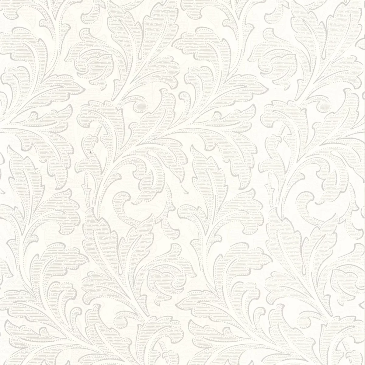 white botanical wallpaper from casadeco