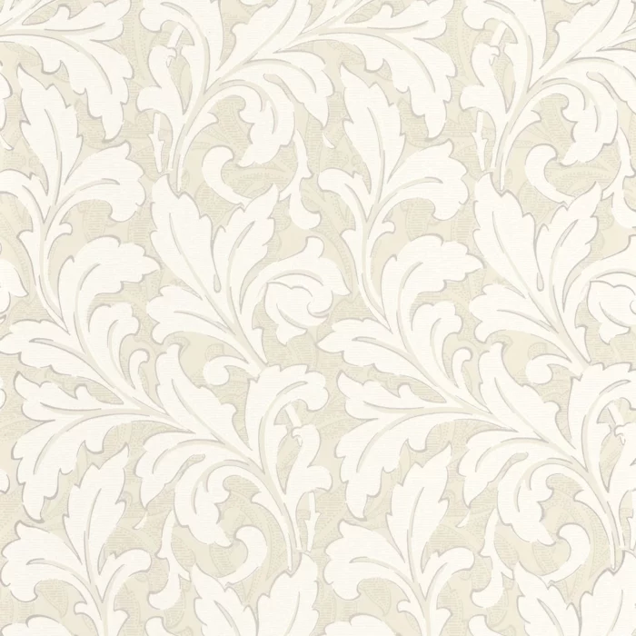 Acanthe Wallpaper - Beige Lin fabric swatch ARCR86361107