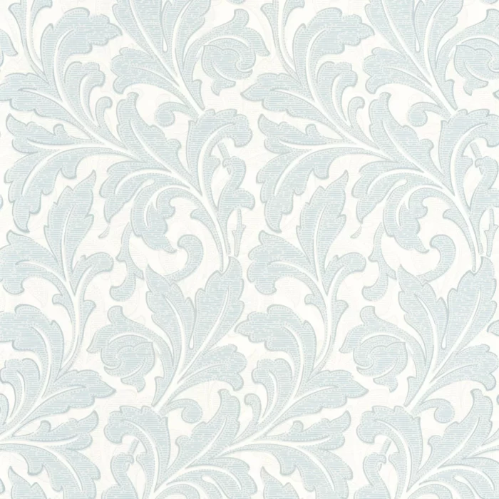 Acanthe Wallpaper - Bleu Nuage fabric swatch ARCR86366103