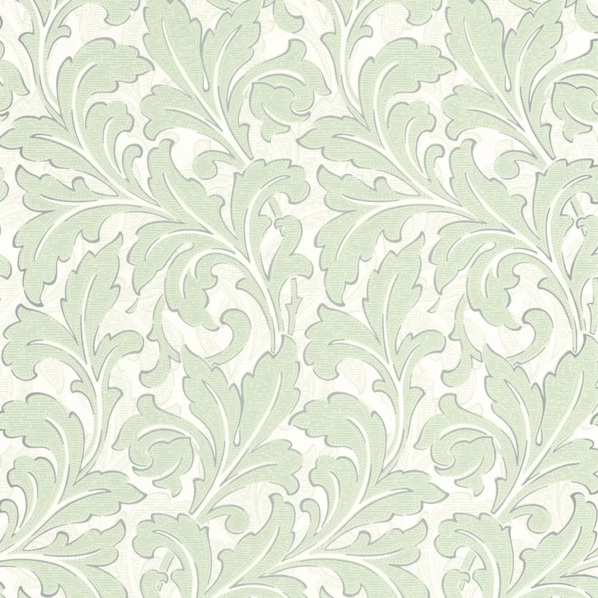 green botanical wallpaper from casadeco